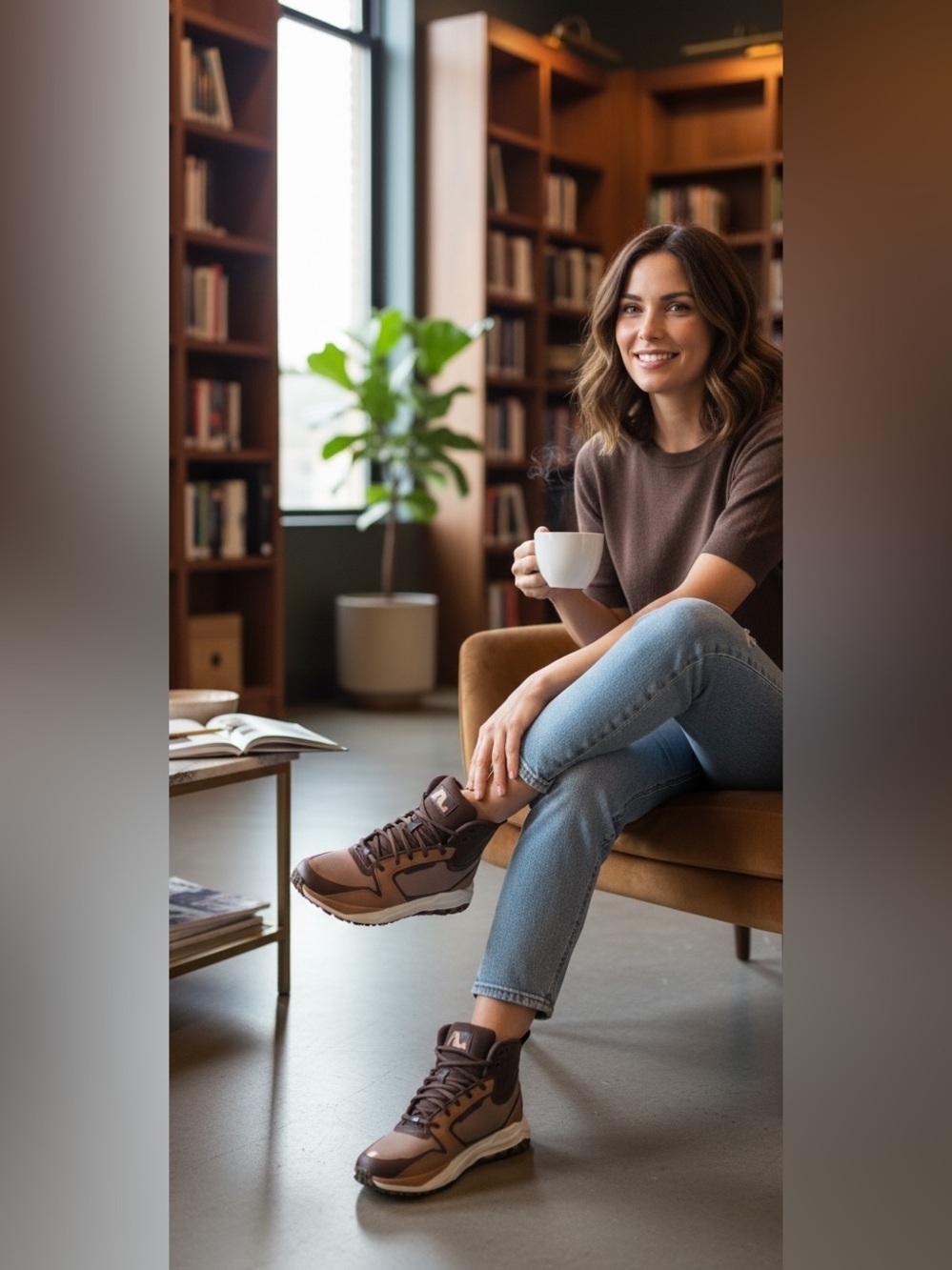 APL Women’s  Athletic Sneakers in Brown and Tan—Unisex